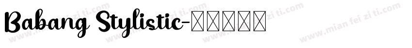 Babang Stylistic字体转换